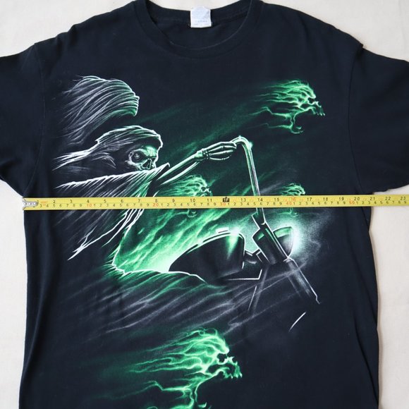 Grim Reaper Death Metal Art T Shirt, Size Large - Picture 12 of 12